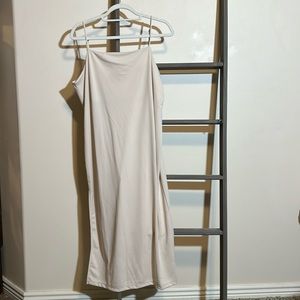 Cream tank dress